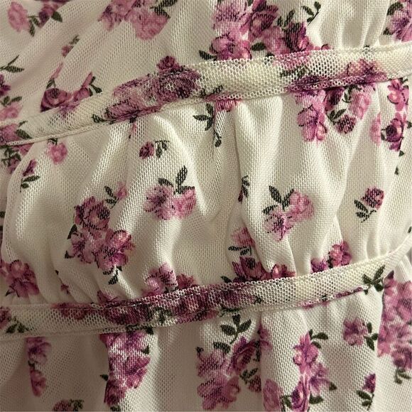 Kirious Women's Floral Smocked Long Sleeve Blouse Size M Multicolor - Picture 6 of 12